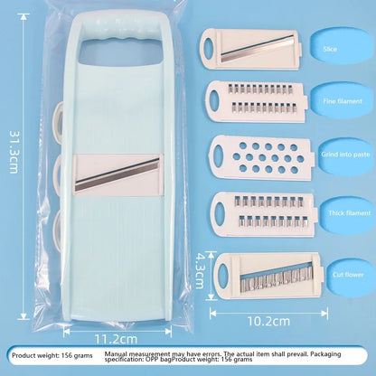 5 in 1 Multi-Functional Vegetable Chopper Onion Chopper Food Chopper Kitchen Mandoline Slicer Veggie Dicer Cutter