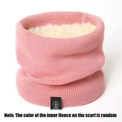 Fleece Neck Gaiter Windproof Warm Face Scarf for Men Women