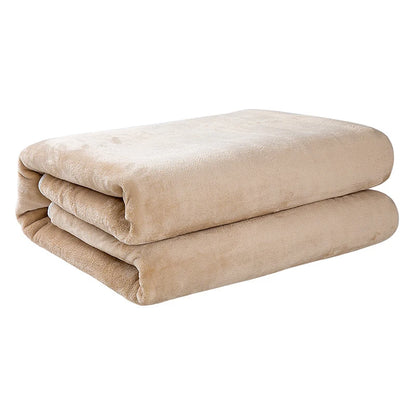 Khaki Heated Blanket with UK EU Plug Safety Certified Single