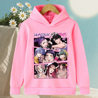 KPop Demon Hunter Rumi Derpy Cartoon Girls Boy Hooded