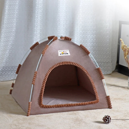Foldable Cat House Pet Tent Four Seasons Universal Cat and Dog