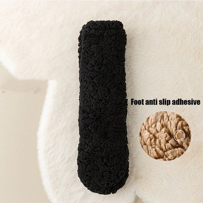 Men's Thickened Plush Floor Socks Solid Color Warm Comfortable