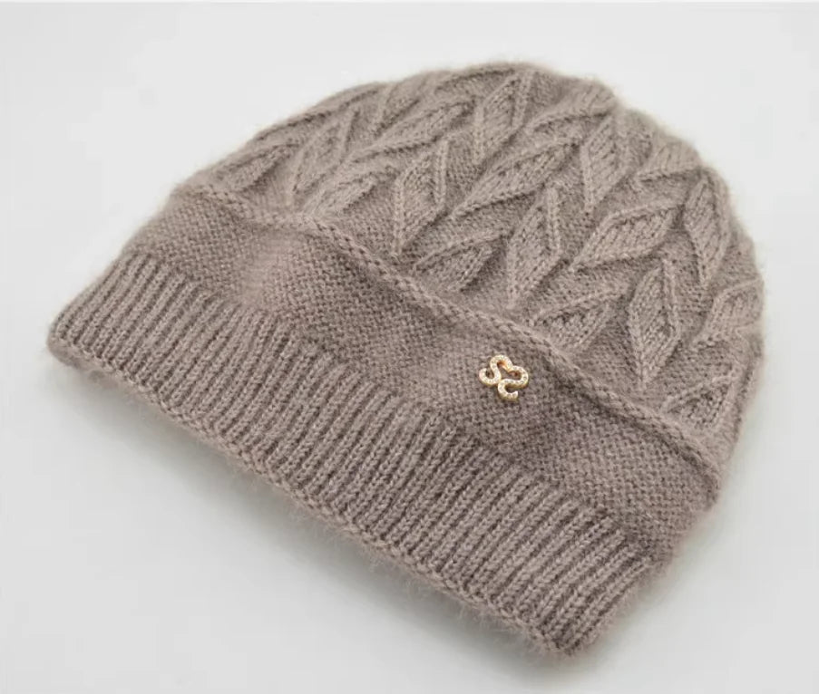New Women Winter Hat Warm Ear Protection Knit Hats Thicken