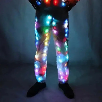 Glow Dancing Costume LED Jacket LED Pants Luminous Led