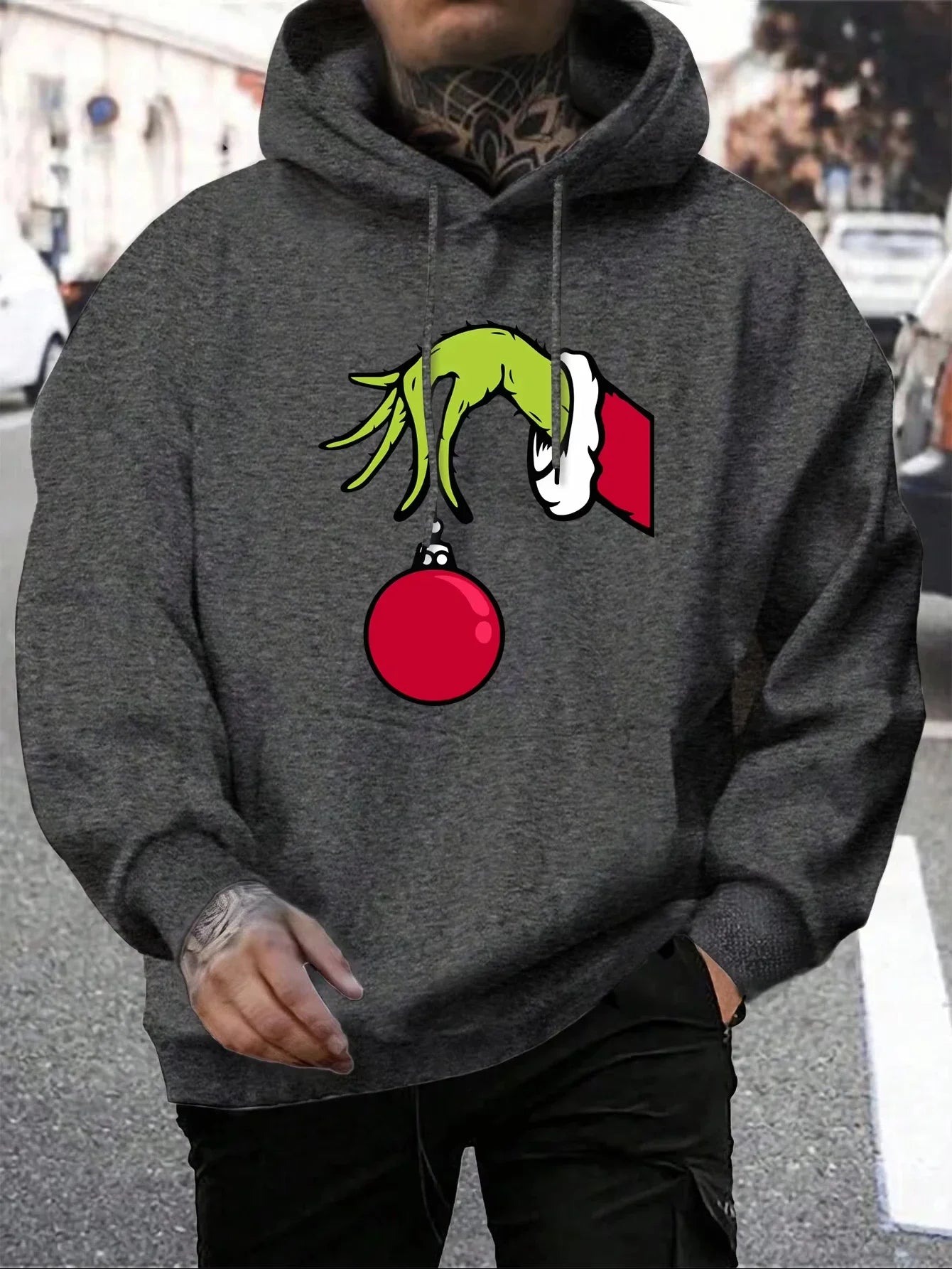 2025 Brand New Black Sweatshirts Autumn Winter Male Daily