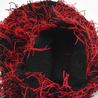 New Hip Hop Balaclava Distressed Knitted Caps Full Face Ski Mask