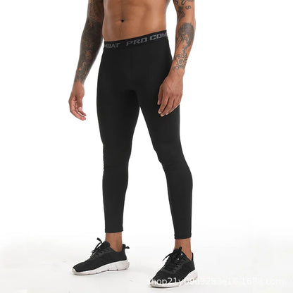 New Men's Tight Sports Pants Slim Pants Autumn And Winter