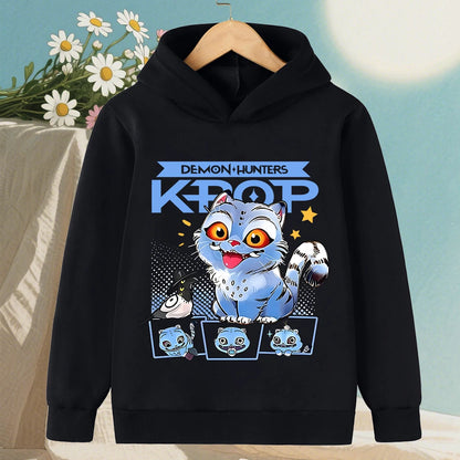 KPop Demon Hunter Rumi Derpy Cartoon Girls Boy Hooded