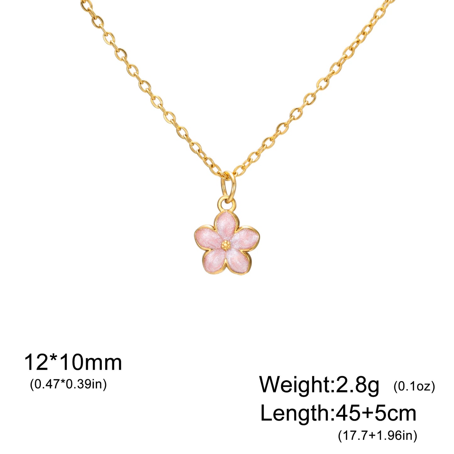 Cazador Plumeria Daisy Mini Flower Necklaces for Women