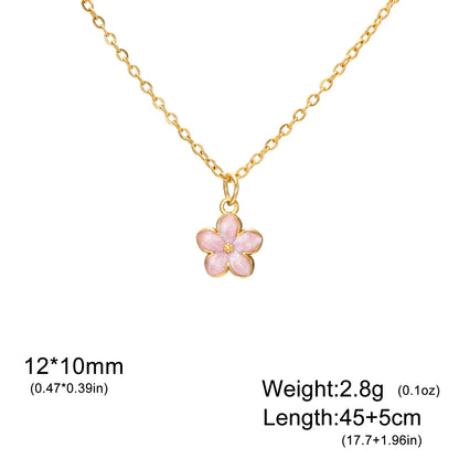 Cazador Plumeria Daisy Mini Flower Necklaces for Women