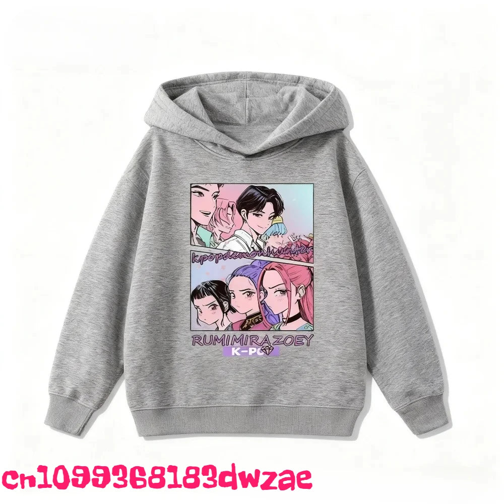 Korean Popular Kpop Demon Hunter Children's Sweatshirt Boys