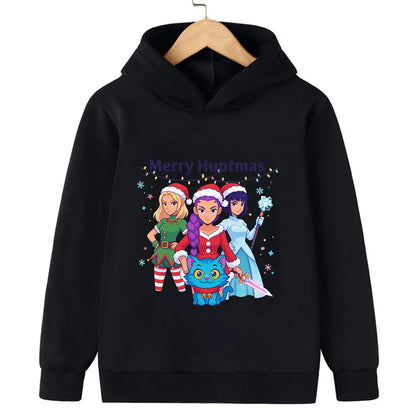 Merry Christmas! Witch Hunt Girls and boys hooded sweatshirts