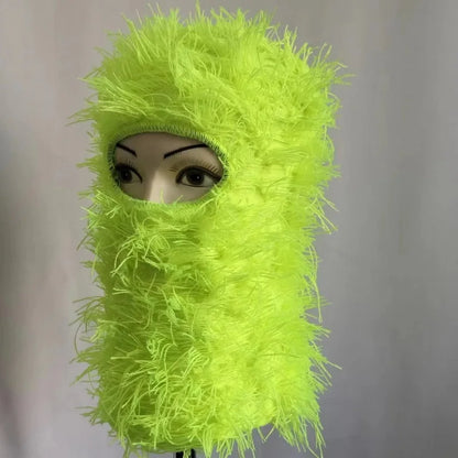 Full Face Cover Ski Mask Hat Balaclava Distressed Knitted Beanie