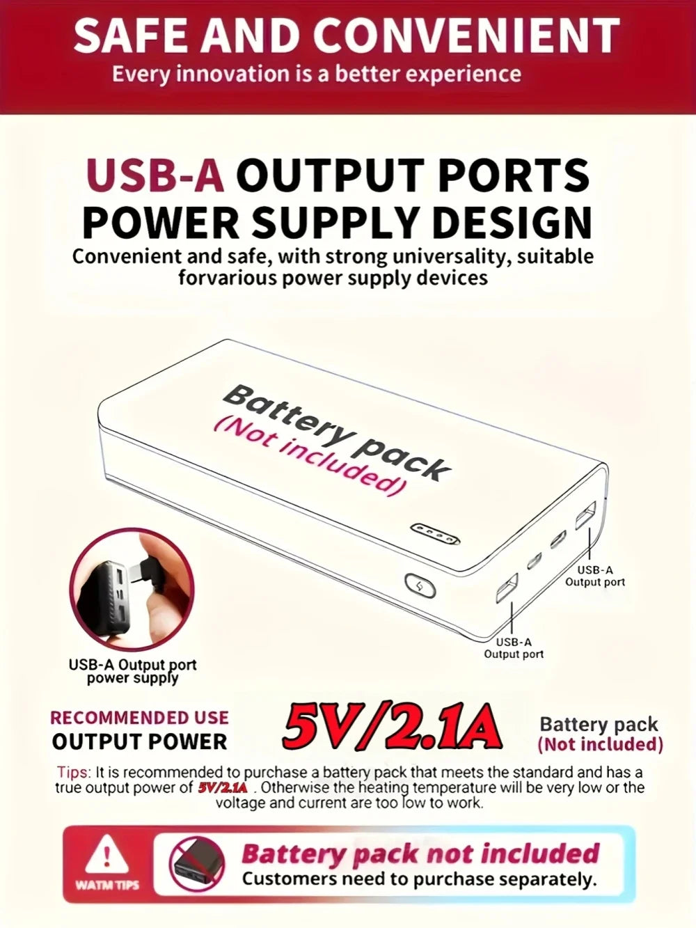 Areas Men Women's Heating Jacket Winter USB Heated Jackets