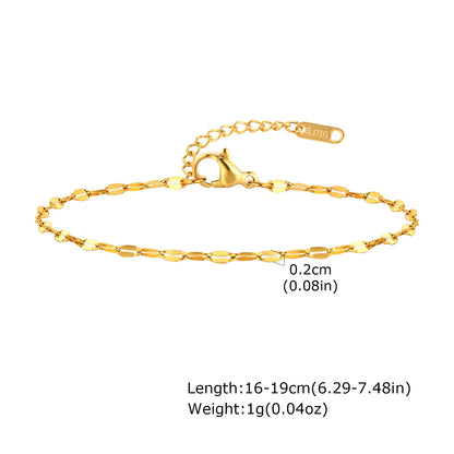 Non Tarnish Stainless Steel Bracelet Stackable for Women