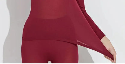 Women traceless thermal underwear set unisex intimate pajamas