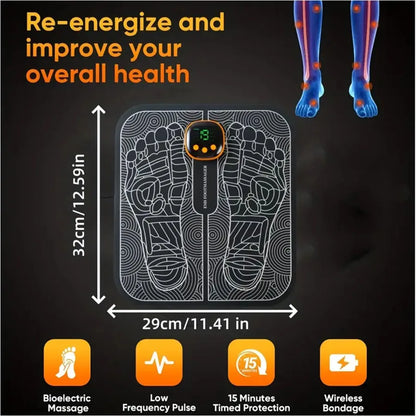 EMS Foot Massager for Muscle Relaxation,LCD Display Screen