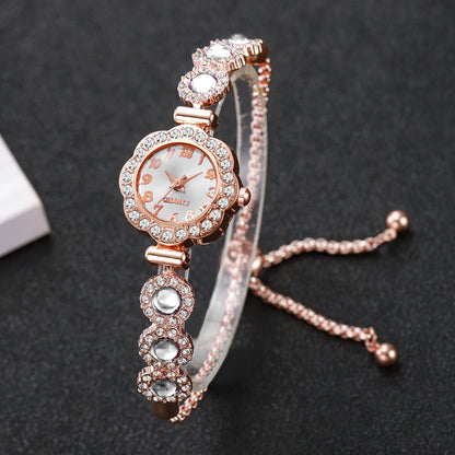 Elegant Rhinestone Bracelet Strap Women Watches Fashion