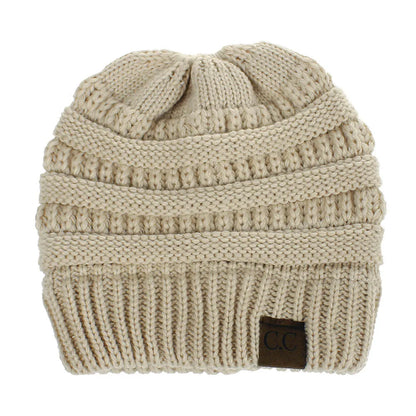 New Outdoor Warm Winter Woolen HatsAcrylic Open Horsetail