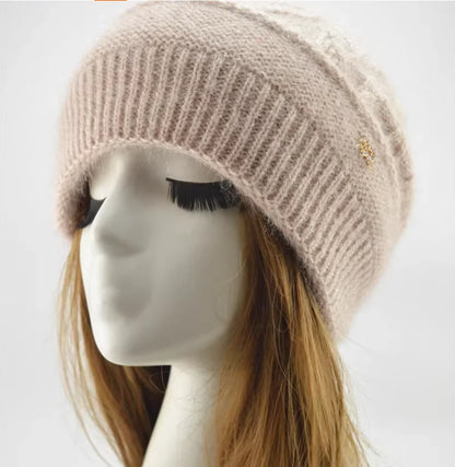 New Women Winter Hat Warm Ear Protection Knit Hats Thicken