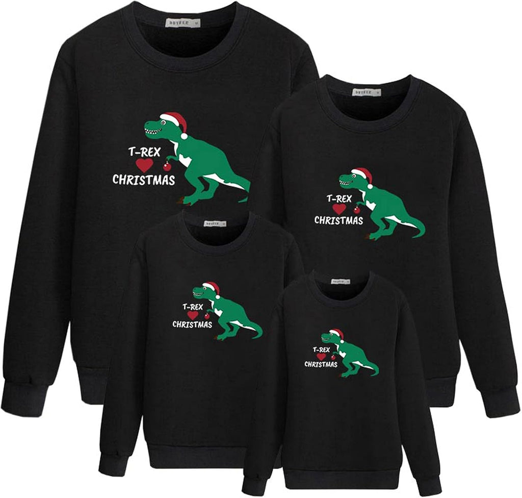 Christmas Family Matching Sweater Autumn Winter Warm Outfits New Long Sleeve Sweatshirt Pullover Top
