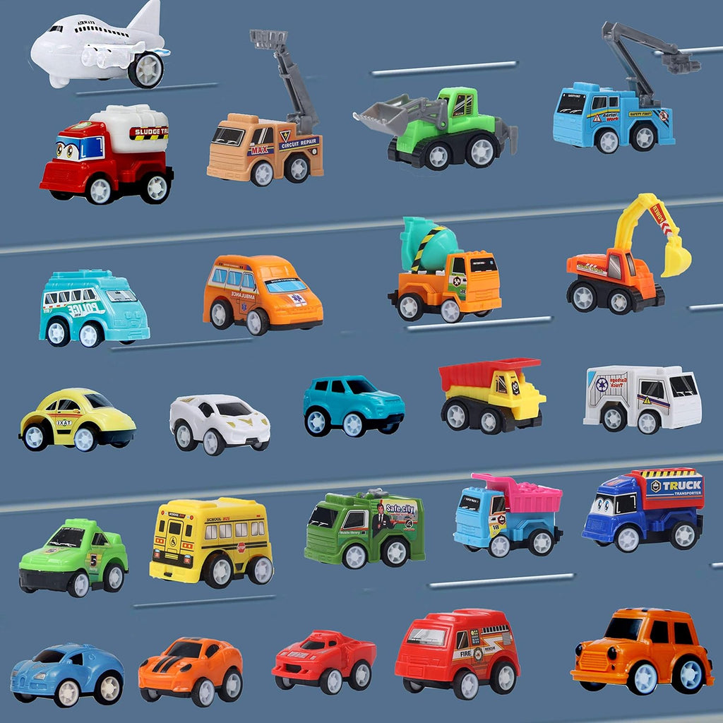 Christmas Advent Calendar 2025 with 24 Different Vehicles, Car Advent Calendar for Kids, Car Stocking Stuffer Toys, Countdown to Christmas for Kids Toddlers Teen Boys and Girls