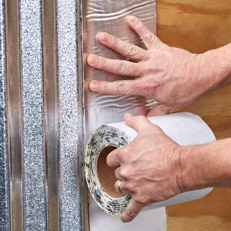 Instant Waterproof Repairs 6-In X 25-Ft Silver Aluminum Self-Adhesive Roll Flashing